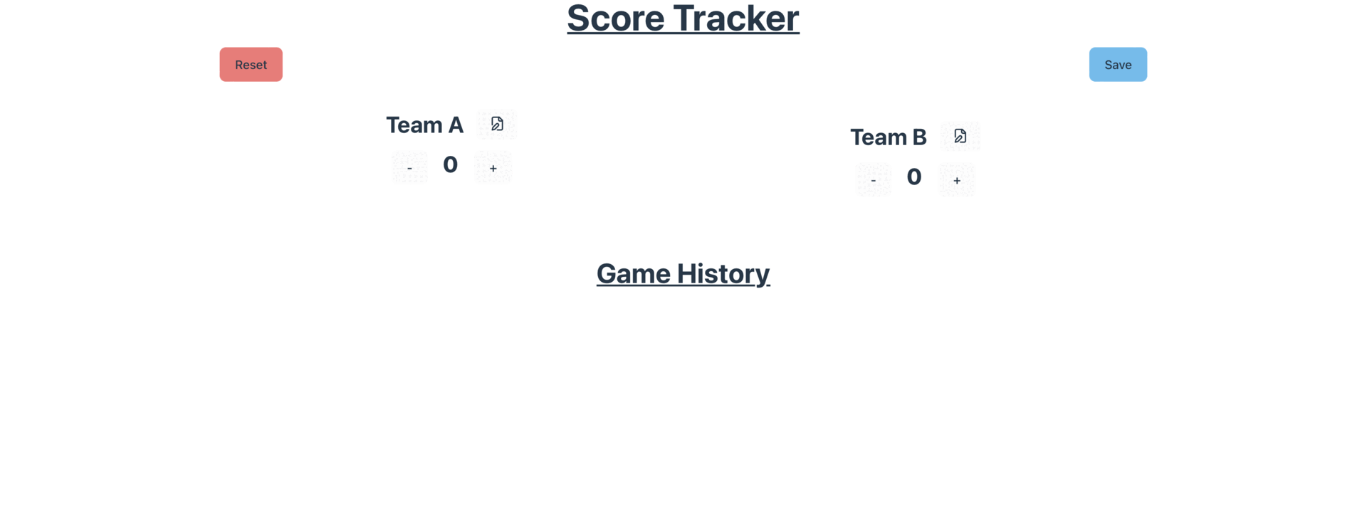 Score Tracker